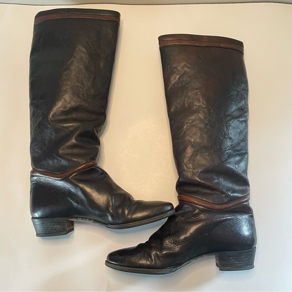 Zamagni brown leather boots size 6.5 - 7